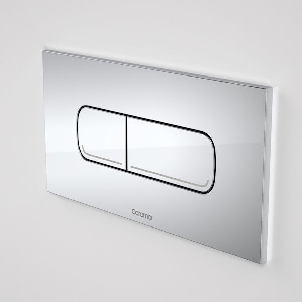 Caroma Invisi Series II Oval Dual Flush Plate & Buttons (Metal) Chrome