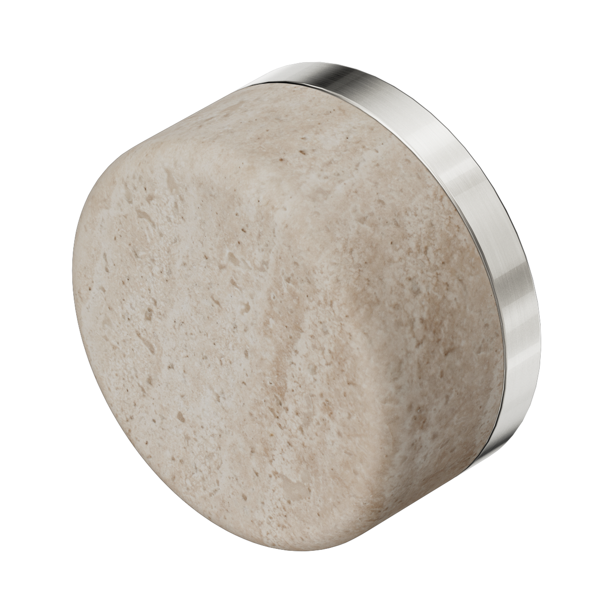 An image of Nero Tapware's Serenity Rome Travertine Handle Brushed Nickel