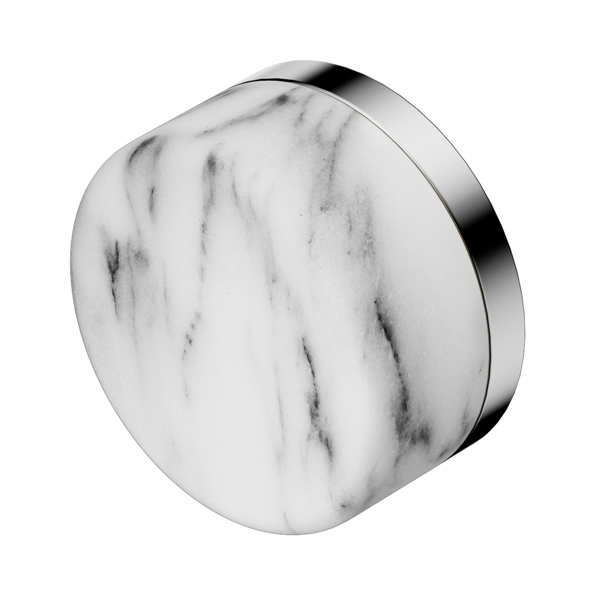 An image of Nero Tapware's Serenity Arabescato Corchia Handle Chrome