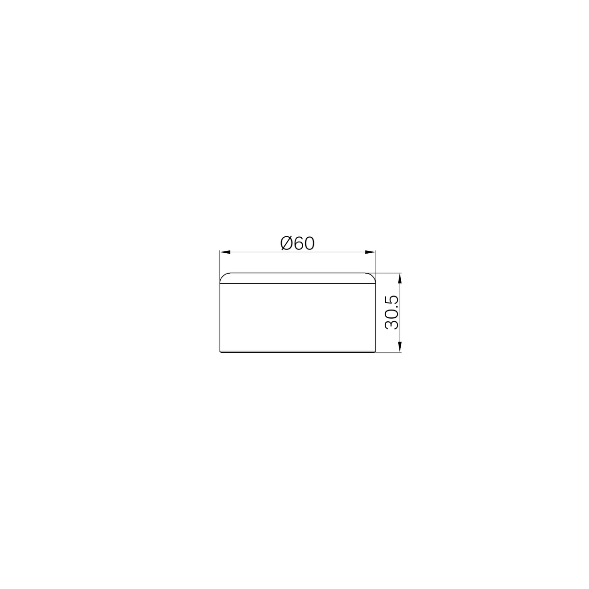 A line drawing of Nero Tapware's Serenity Progressive Metal Handle Matt Black