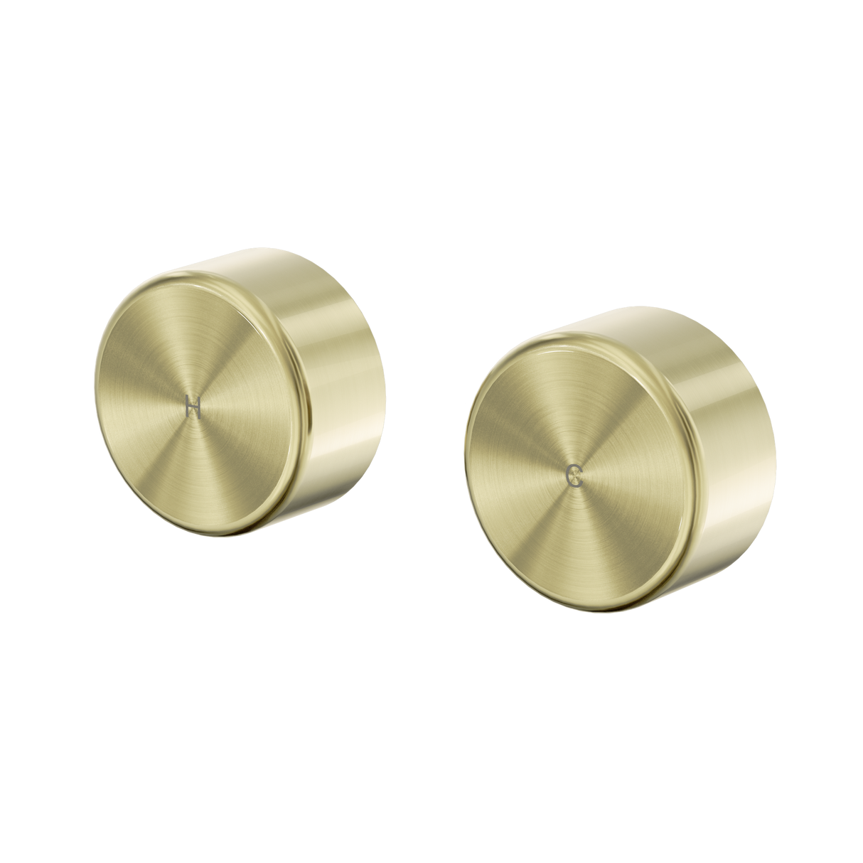 An image of Nero Tapware's Serenity Wall Top Assembly With Metal Handle Brushed Gold