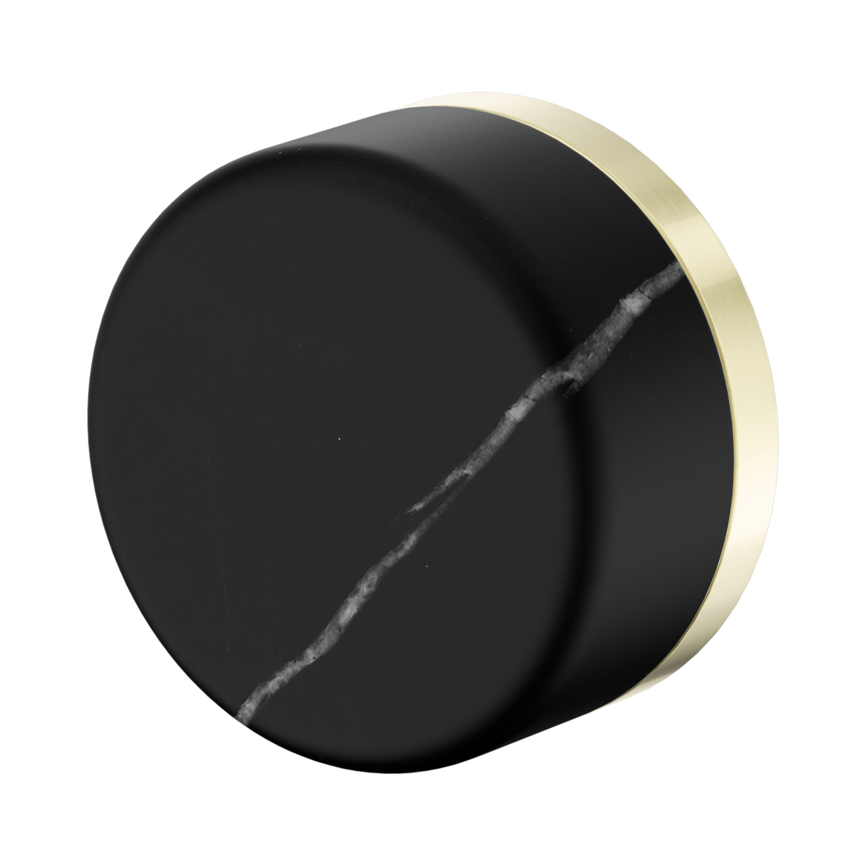 An image of Nero Tapware's Serenity Progressive Shower Mixer With Marquina Black Handle Brushed Gold