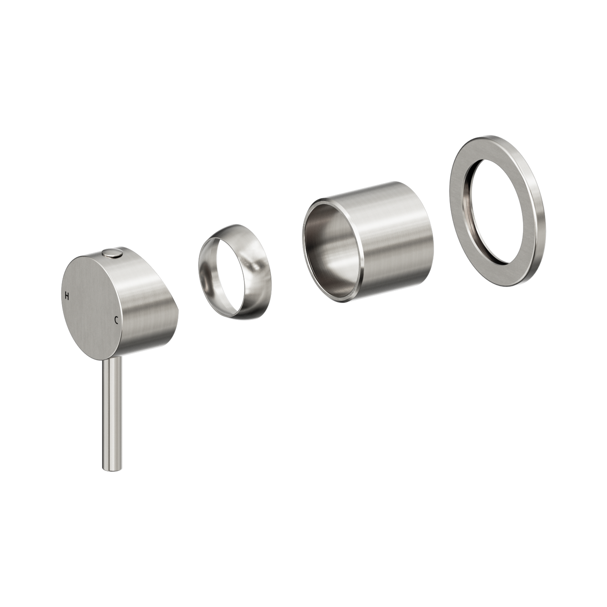 An image of Nero Tapware Dolce II Shower Mixer Trim Kits ONLY Brushed Nickel