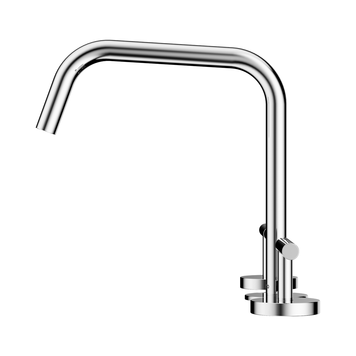 An image of Nero Tapware Mecca Bath/Kitchen Set Edge Spout II Chrome
