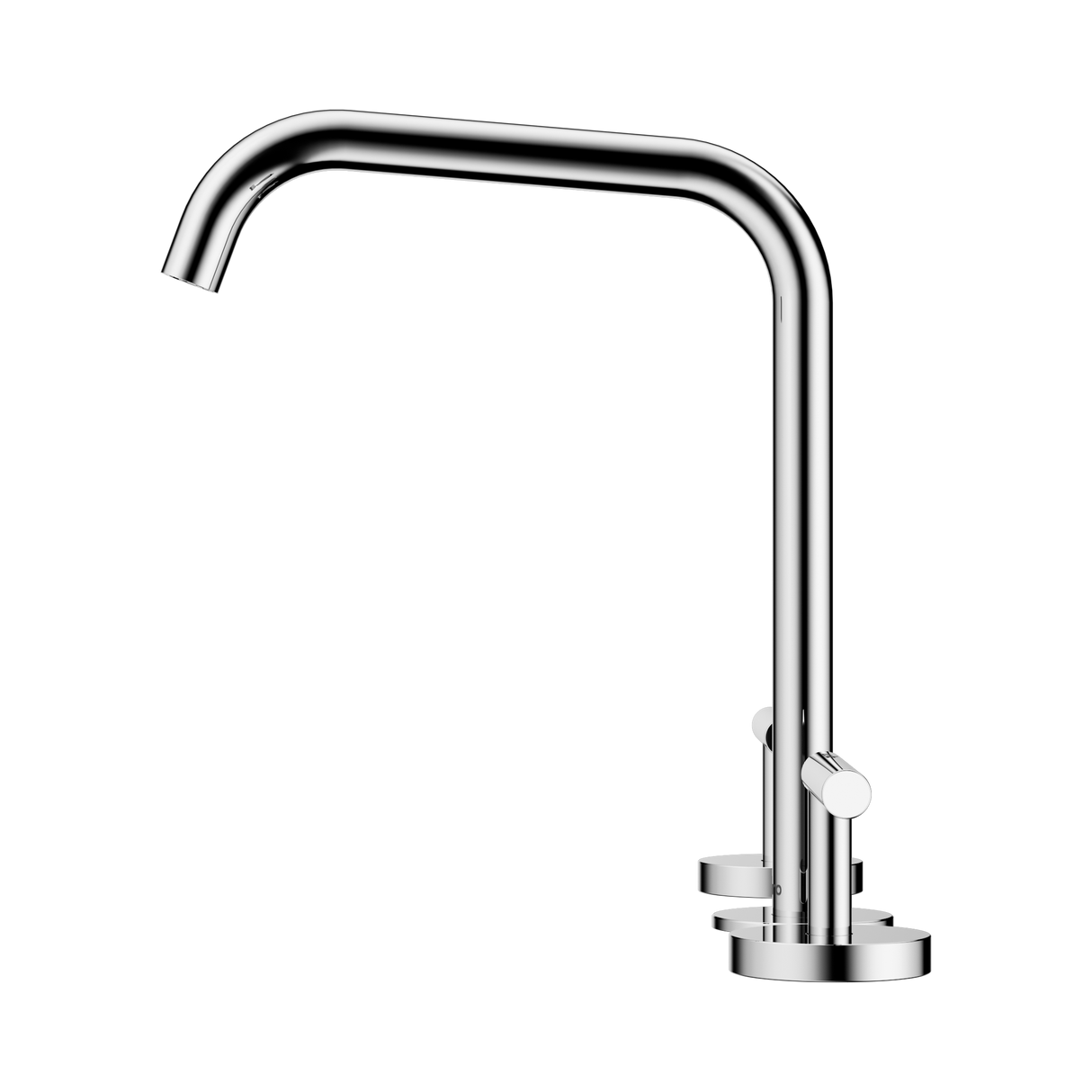An image of Nero Tapware Mecca Bath/Kitchen Set Edge Spout Chrome