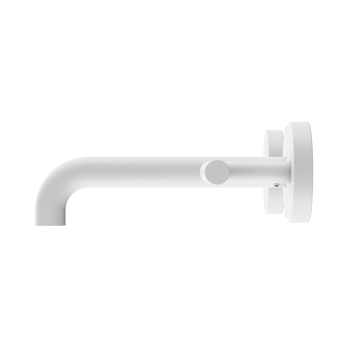 An image of Nero Tapware Mecca Wall Basin/Bath Set 160mm Spout Matte White