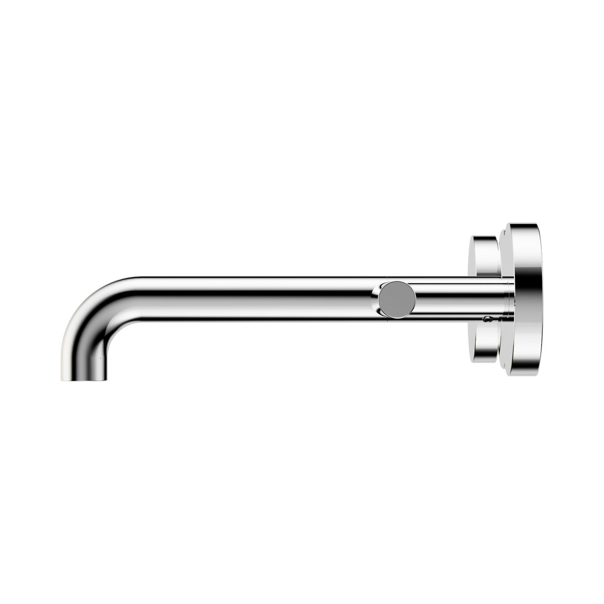 An image of Nero Tapware Mecca Wall Basin/Bath Set 185mm Spout Chrome