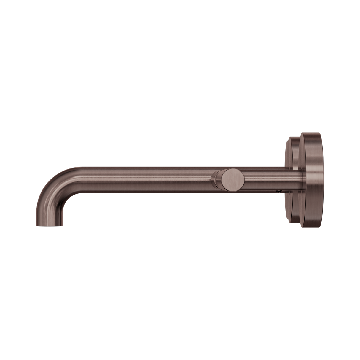 An image of Nero Tapware Mecca Wall Basin/Bath Set 185mm Offset Spout Brushed Bronze