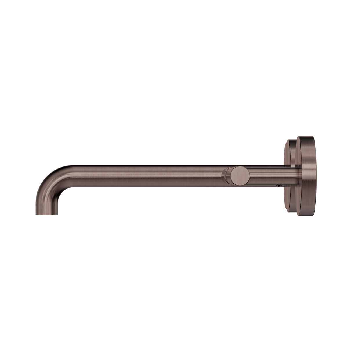An image of Nero Tapware Mecca Wall Basin/Bath Set 220mm Offset Spout Brushed Bronze