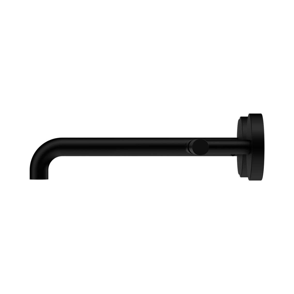 An image of Nero Tapware Mecca Wall Basin/Bath Set 220mm Offset Spout Matte Black