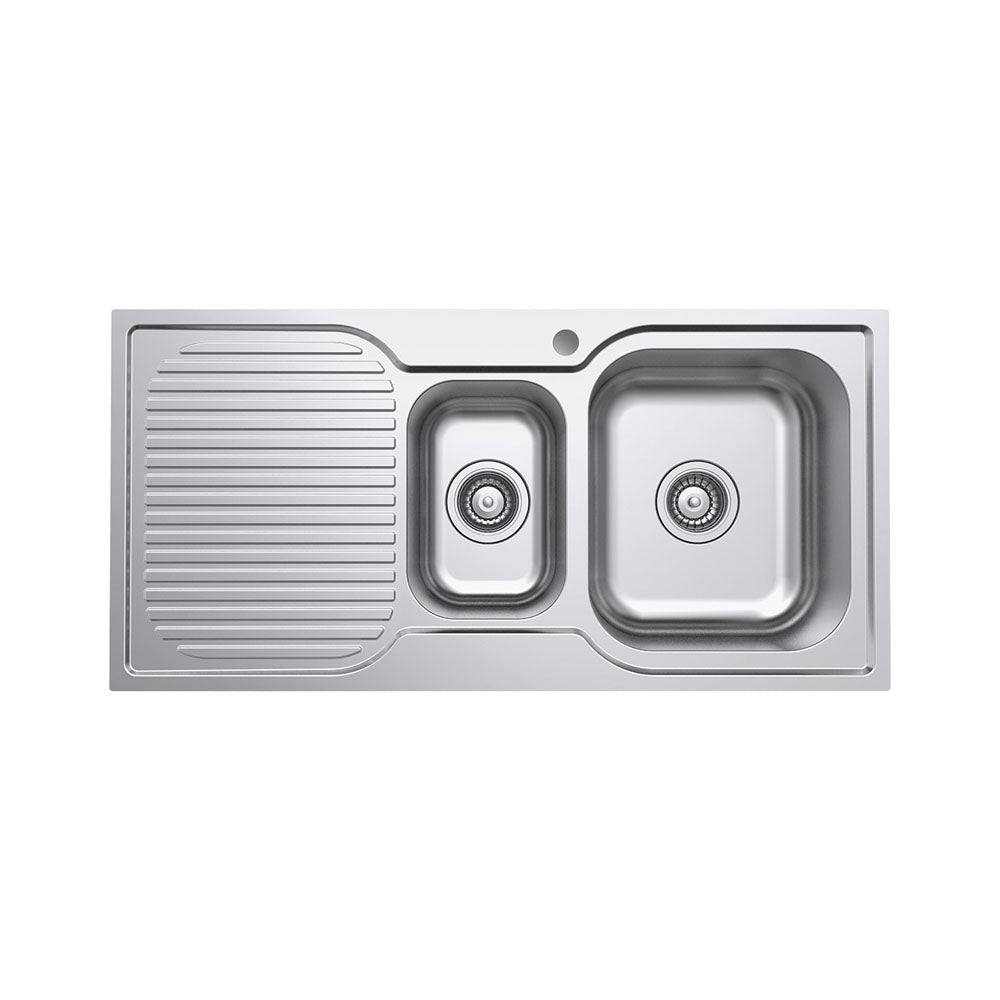 Tiva 980 1.5 Kitchen Sink with Drainer, Right Bowl