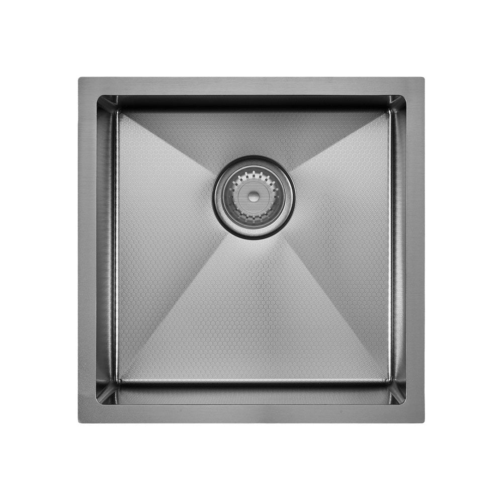 Hana Anti-Scratch 32L Single Kitchen Sink Kit, PVD Gun Metal