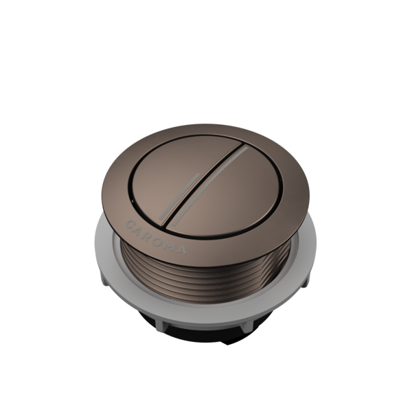 Caroma Bezel/Button Round Metal Brushed Bronze