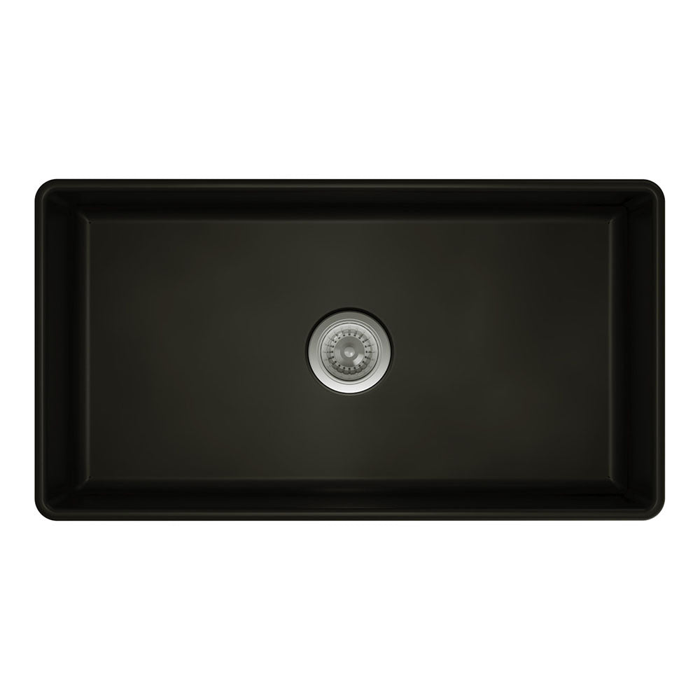 Benson Single Butler Sink, Large, Matt Black
