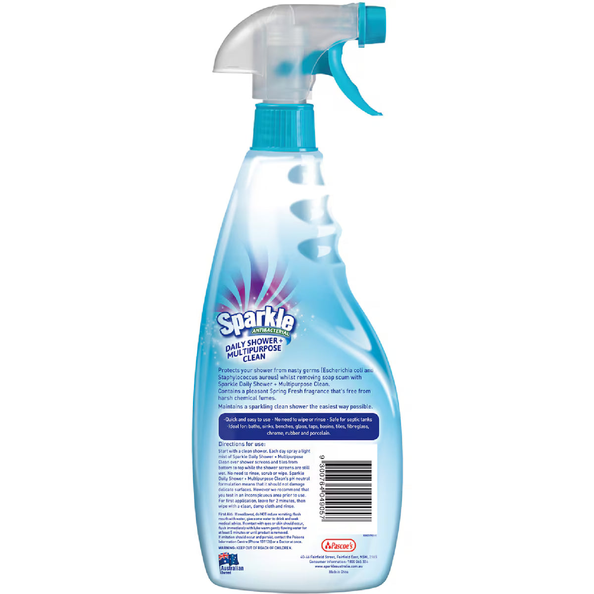 Sparkle Daily Shower Cleaner + Multipurpose Clean 750 mL