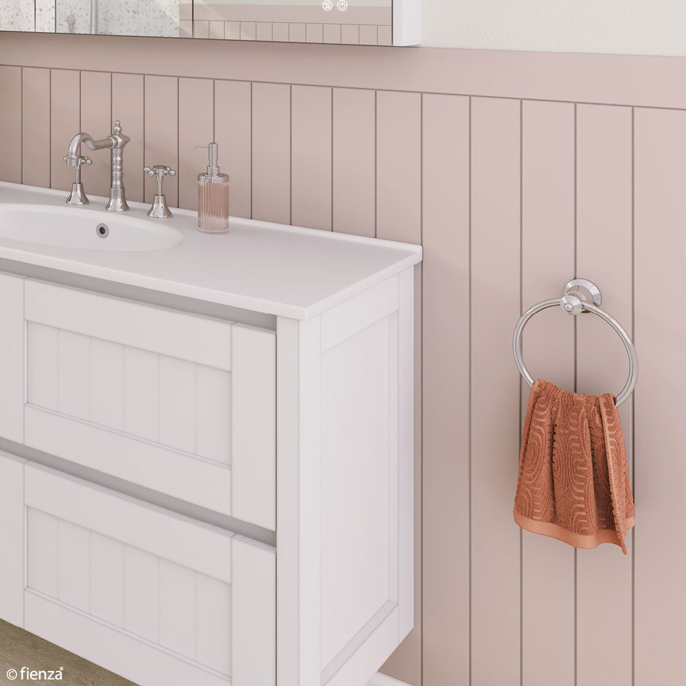 Lillian Towel Ring Chrome