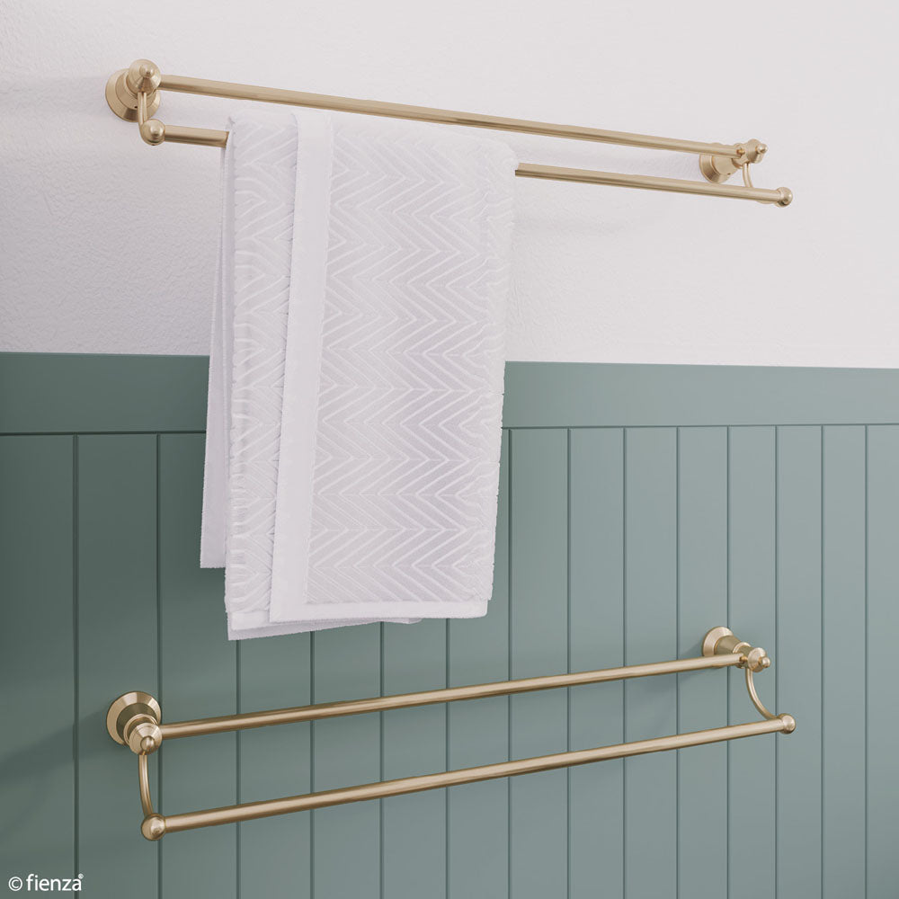 Lillian Double Towel Rail Urban Brass