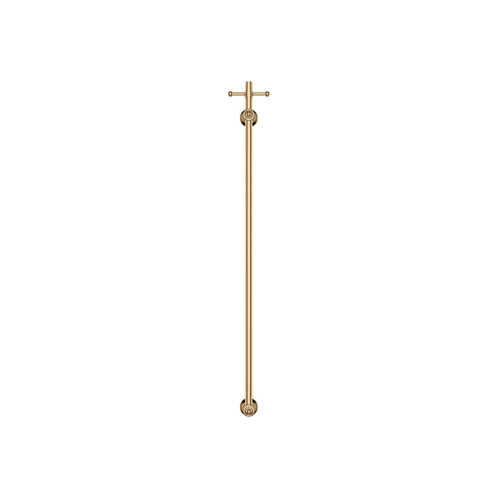 Lillian Vertical Heated Towel Rail 93 x 1000mm Urban Brass