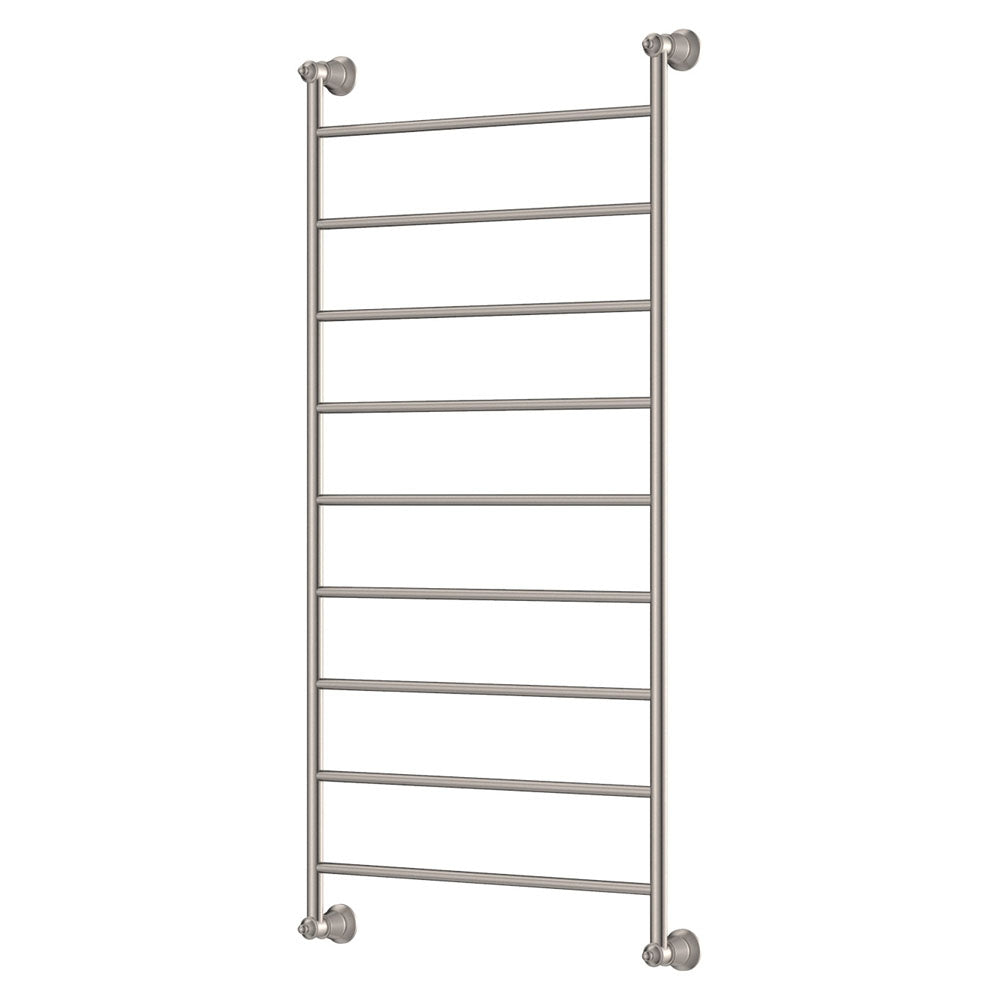 Lillian Heated Towel Rail 600 x 1200mm Brushed Nickel