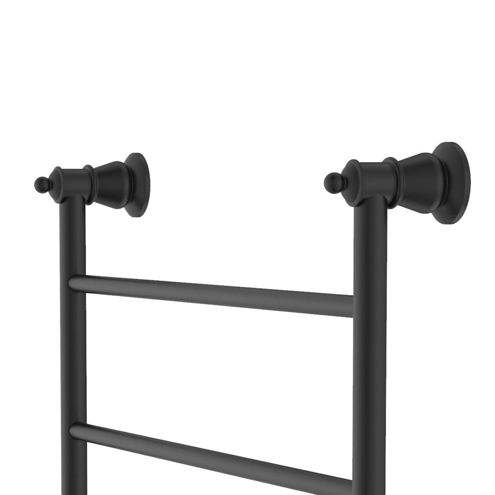 Lillian Heated Towel Rail 600 x 1200mm Matt Black