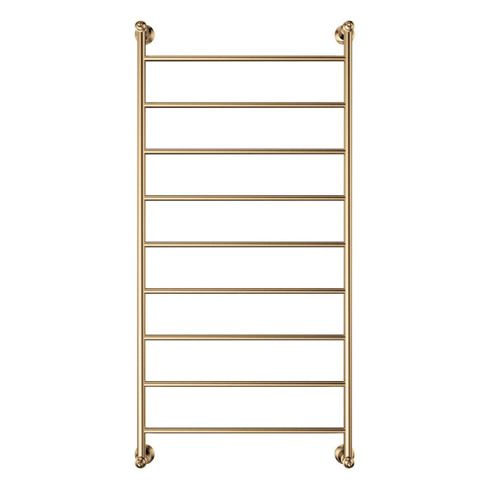 Lillian Heated Towel Rail 600 x 1200mm Urban Brass