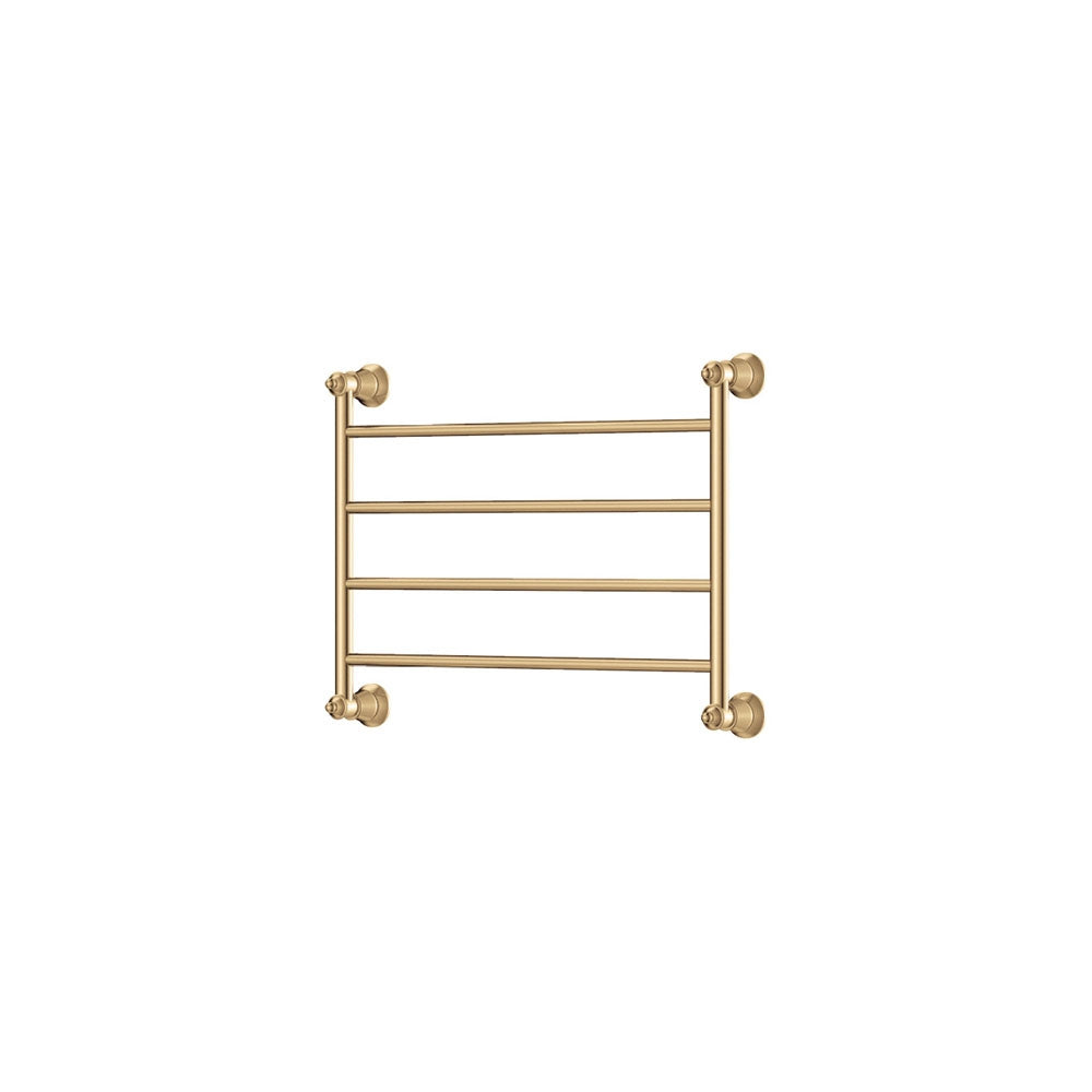 Lillian Heated Towel Rail 600 x 450mm Urban Brass