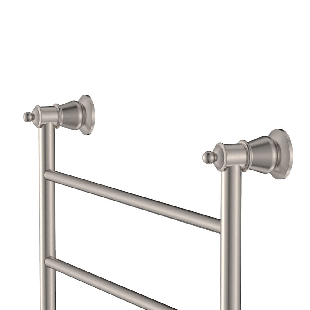 Lillian Heated Towel Rail 600 x 800mm Brushed Nickel
