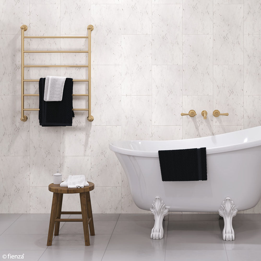 Lillian Heated Towel Rail 600 x 800mm Urban Brass