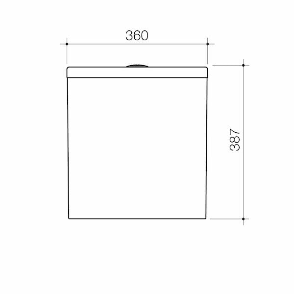 Caroma Urbane II Close Coupled Back Entry / Bottom Inlet Cistern