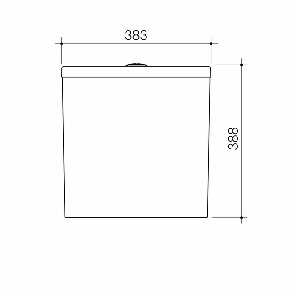 Caroma Urbane II Bidet Cleanflush Wall Faced Close Coupled Back Entry Toilet Suite (with GermGard)