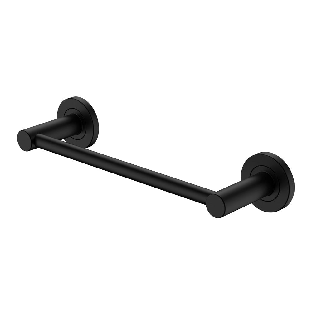 Kaya Single Towel Rail 300mm Matt Black