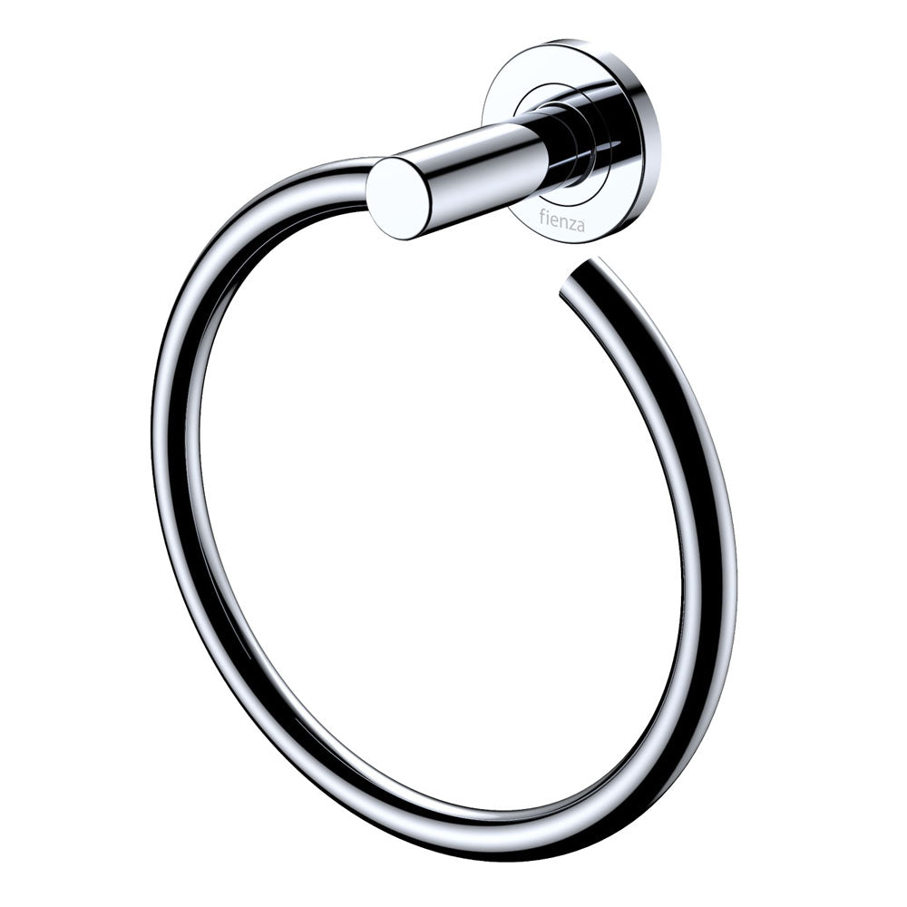 Kaya Hand Towel Ring Chrome