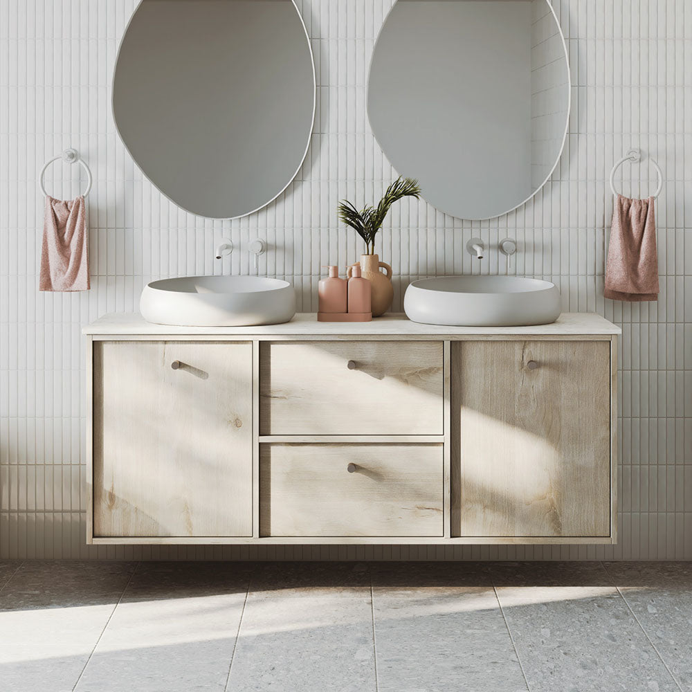 Kaya Hand Towel Ring Matt White