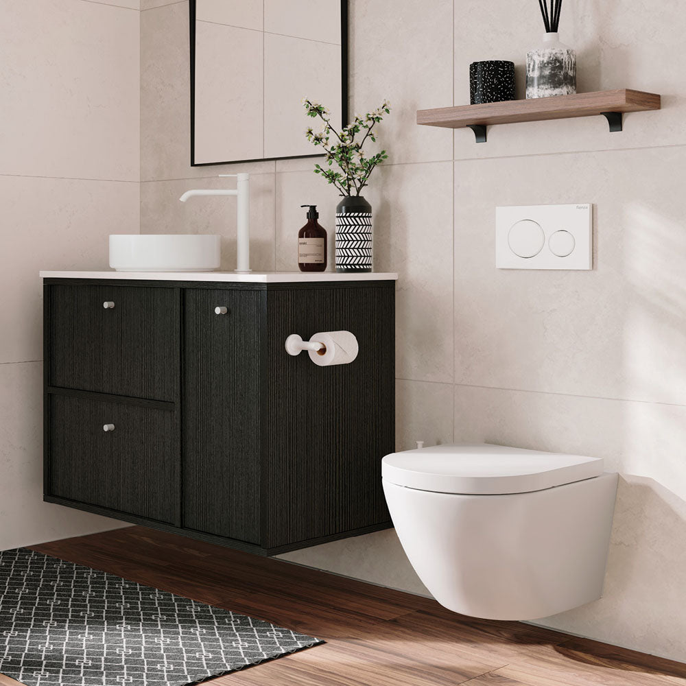 Kaya Toilet Roll Holder Matt White