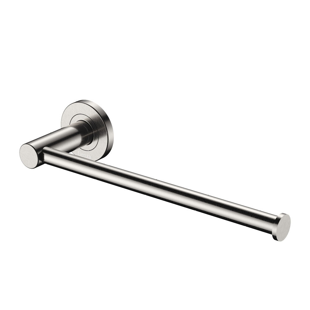 Kaya Hand Towel Rail / Toilet Roll Holder Brushed Nickel