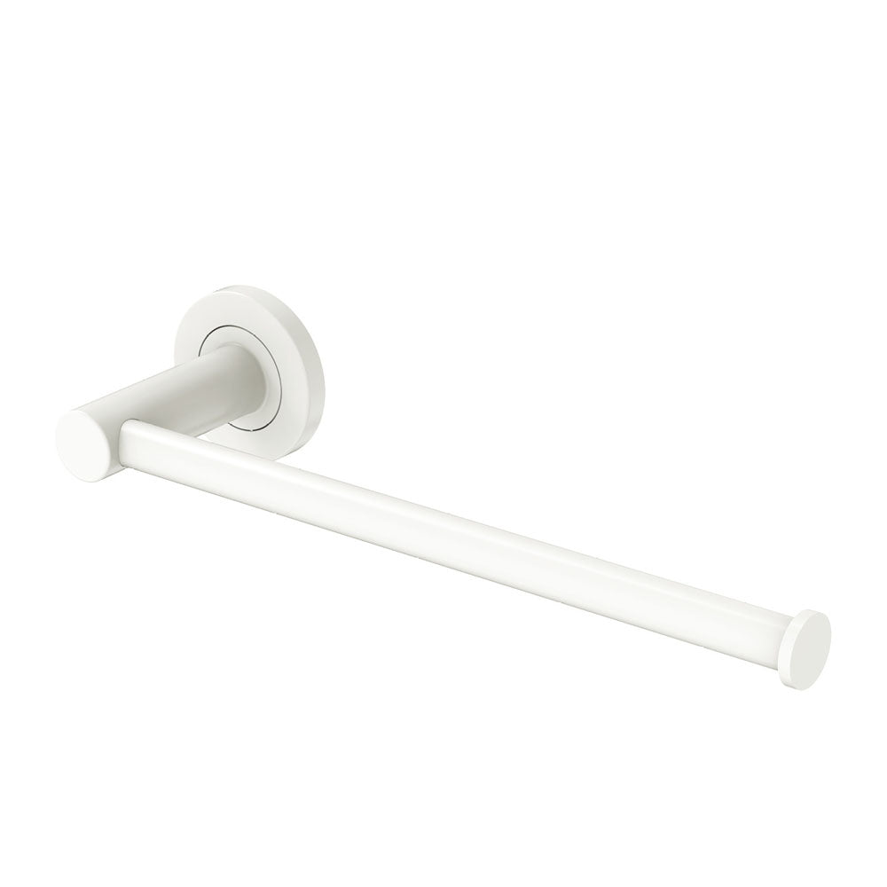 Kaya Hand Towel Rail / Toilet Roll Holder Matt White