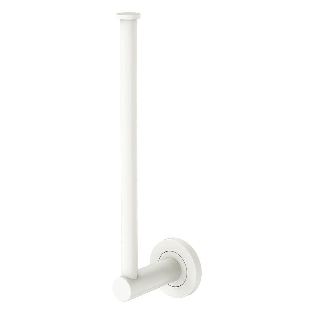 Kaya Hand Towel Rail / Toilet Roll Holder Matt White