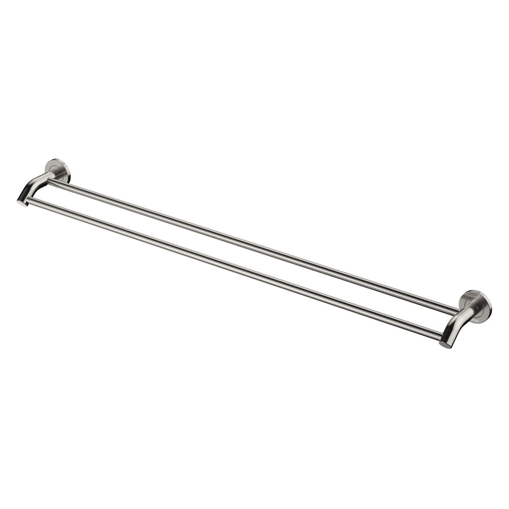Kaya Double Towel Rail 900mm Brushed Nickel