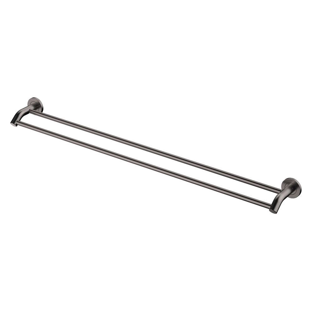 Kaya Double Towel Rail 900mm Gun Metal