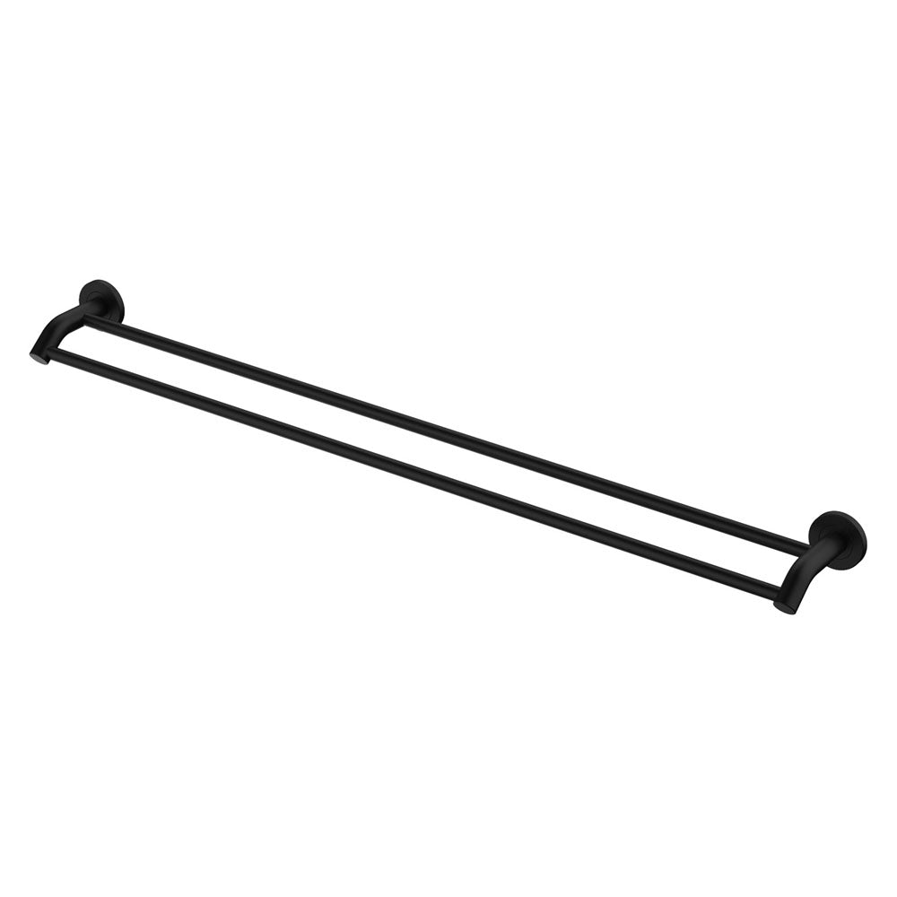Kaya Double Towel Rail 900mm Matt Black