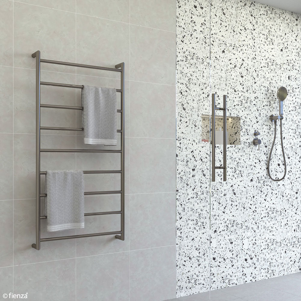 Kaya Heated Towel Rail 600 x 1200mm Gun Metal