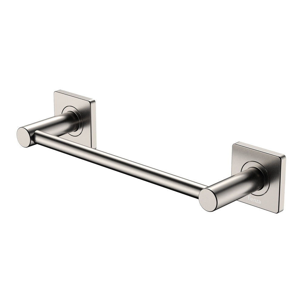 Sansa Single Towel Rail 300mm Brushed Nickel