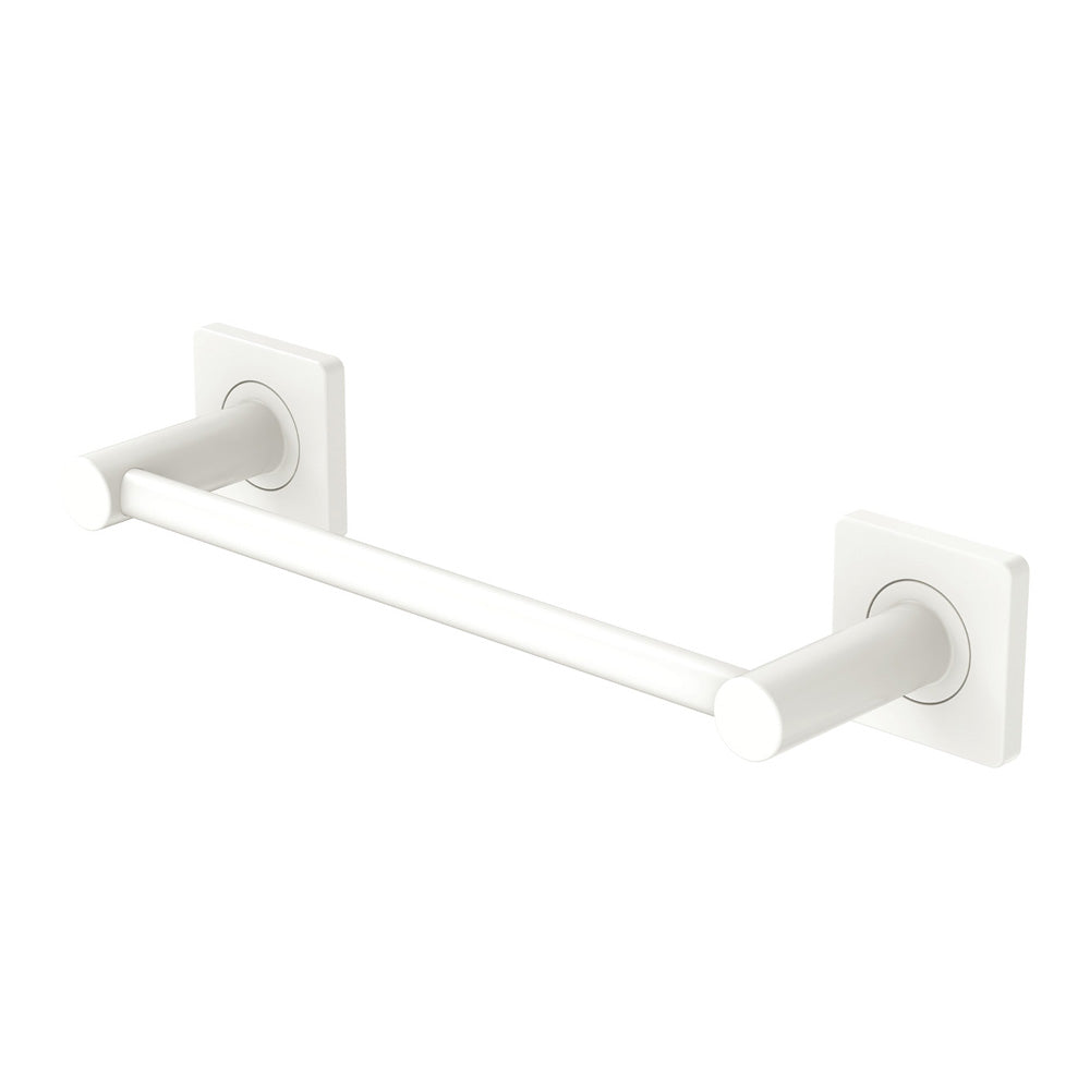 Sansa Single Towel Rail 300mm Matt White