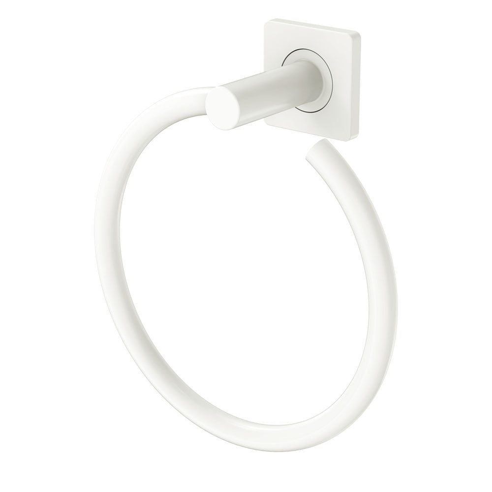 Sansa Hand Towel Ring Matt White