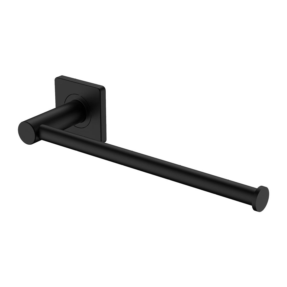 Sansa Hand Towel Rail / Toilet Roll Holder Matt Black