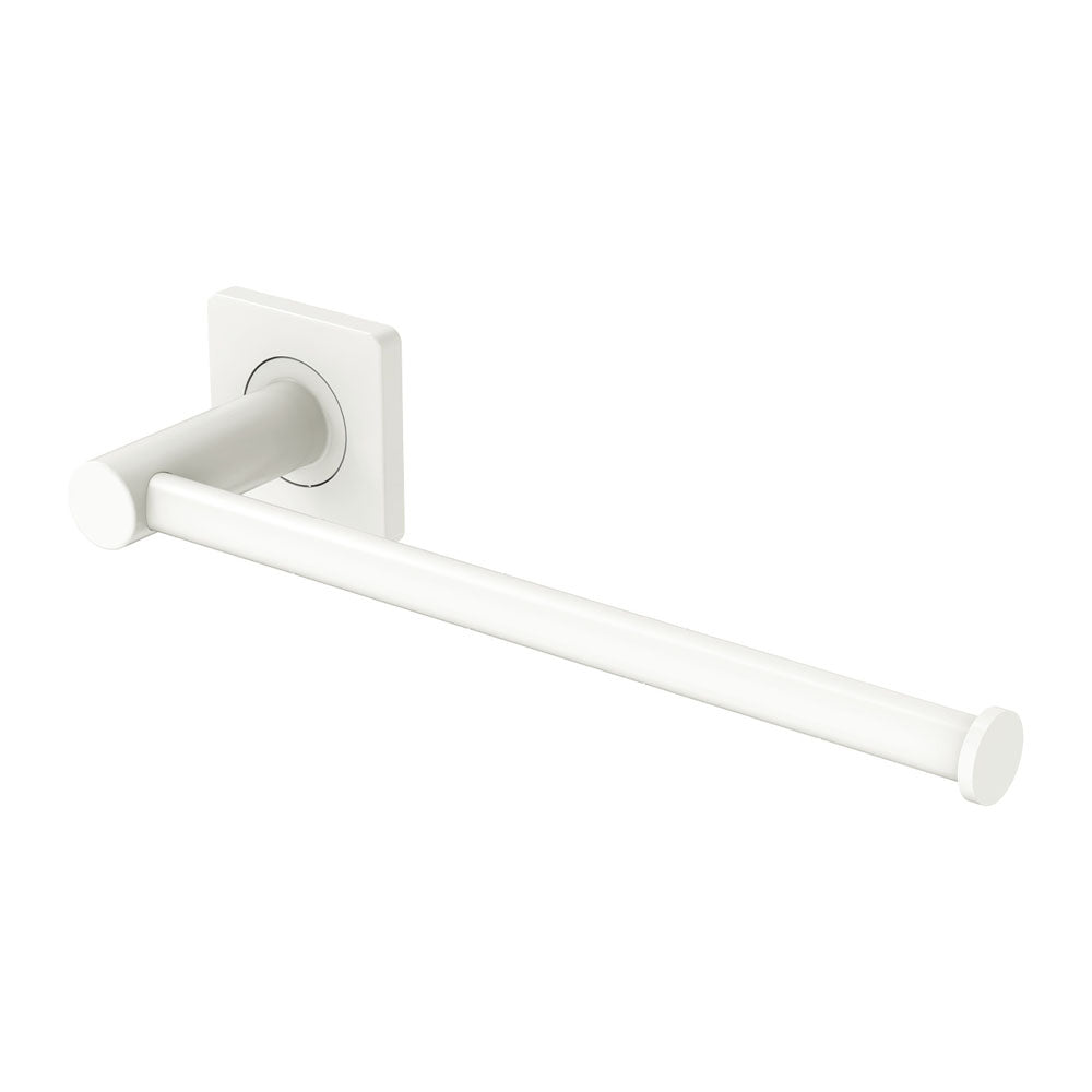 Sansa Hand Towel Rail / Toilet Roll Holder Matt White