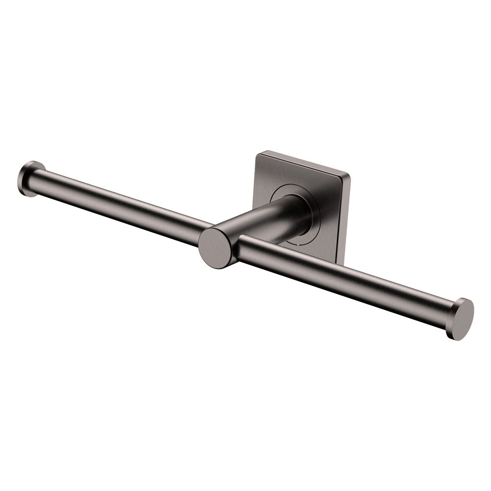 Sansa Double Toilet Roll Holder Gun Metal