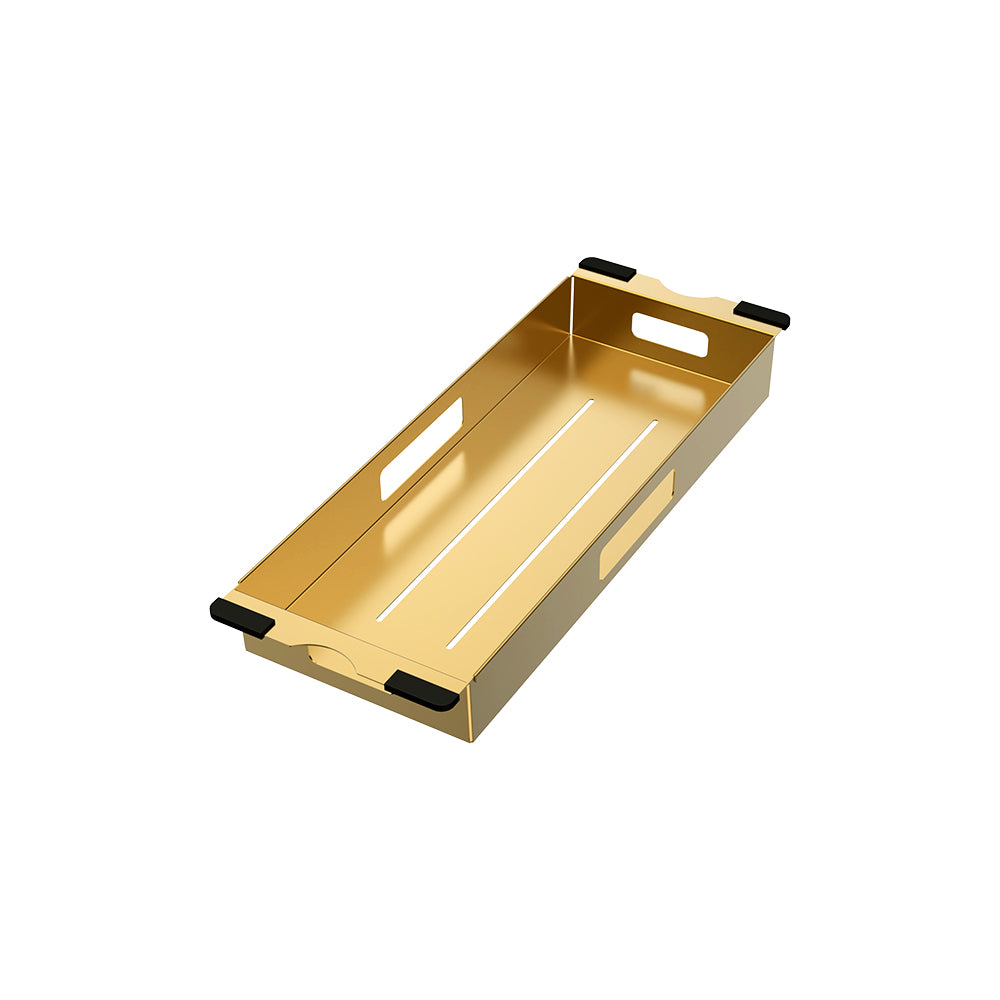 Hana 32L Single Kitchen Sink Kit, PVD Rugged Brass