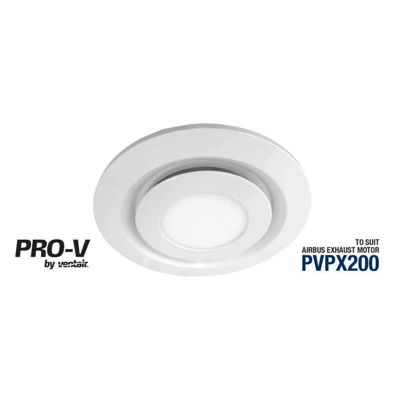 AIRBUS 200 FASCIA - White Round with LED Light