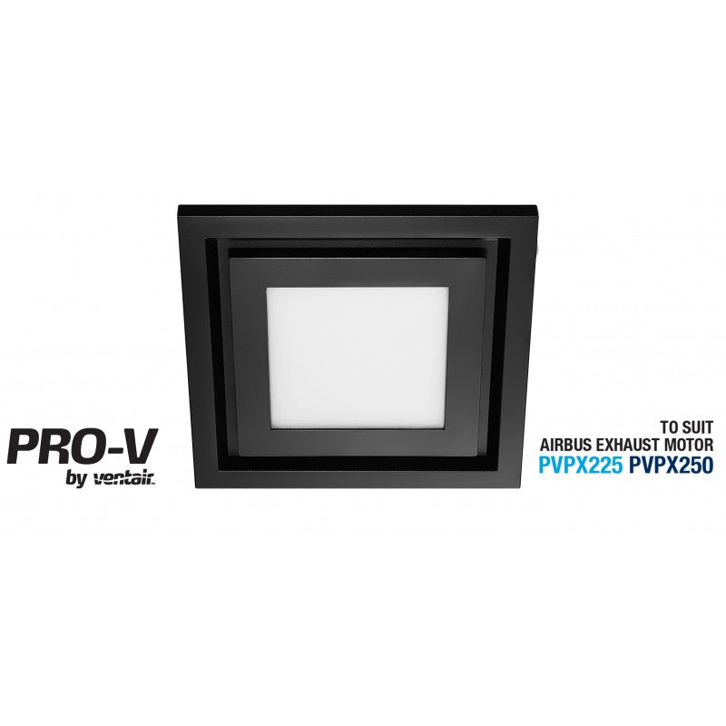 AIRBUS 250 FASCIA - Black Square with LED Light